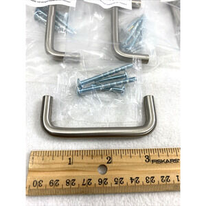 19 Silvertone Metal Cabinet Handles 3" Drawer Door Pulls DIY Home Decor